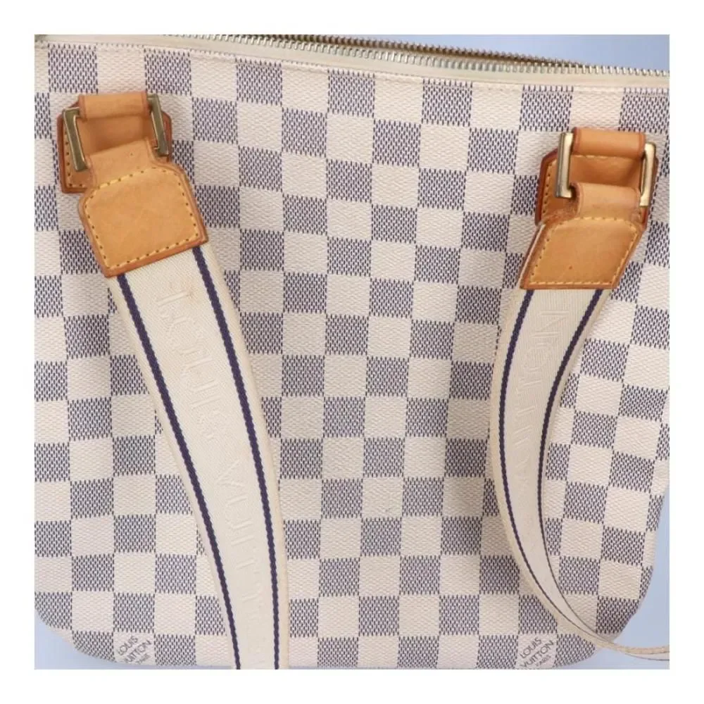 Louis Vuitton Pochette Bosphore Bag Damier Azur White